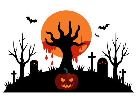 Download Halloween Landscape Horror Elements SVG - Horror elements Collection