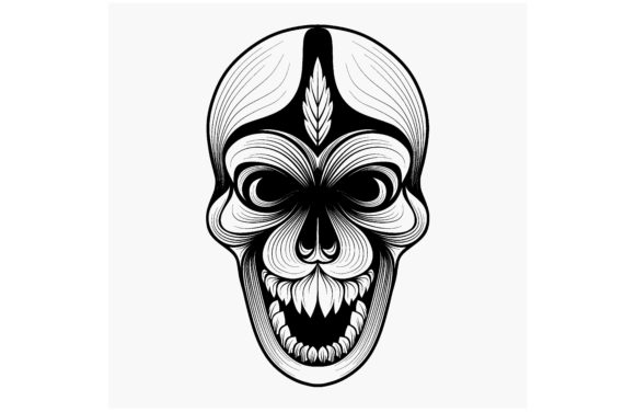 Download Tattoo Tribal Skull Vector Art - Premium Bundle