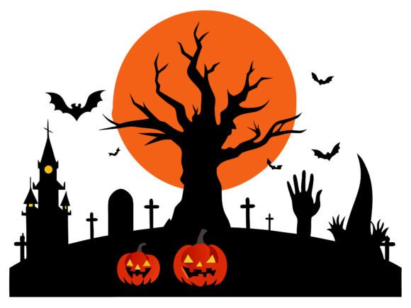 Download Halloween Landscape Horror Elements SVG - Horror elements Collection