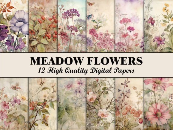 Download Flower Scrapbook Paper Botanical Pattern - Botanical Collection